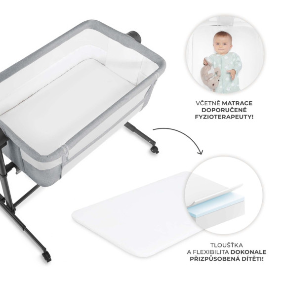 Postieľka detská polohovateľná Nestee Up2 Kinderkraft