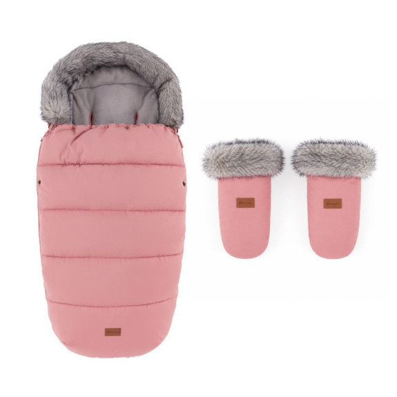 Set zimný fusak Comfy 4v1 + rukavice na kočík Petite & Mars