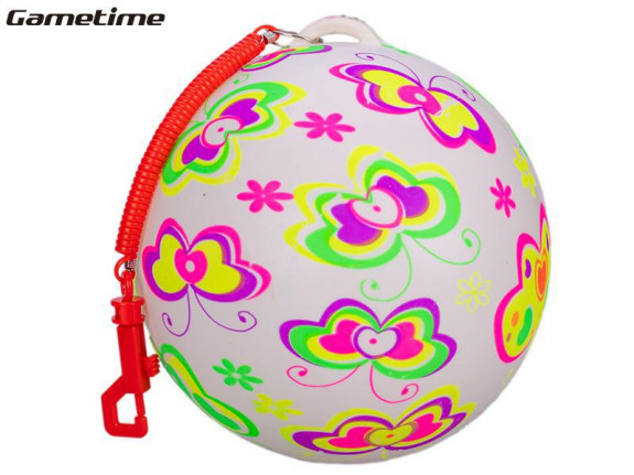 Gametime lopta s motýlikami 21 cm na pružinke