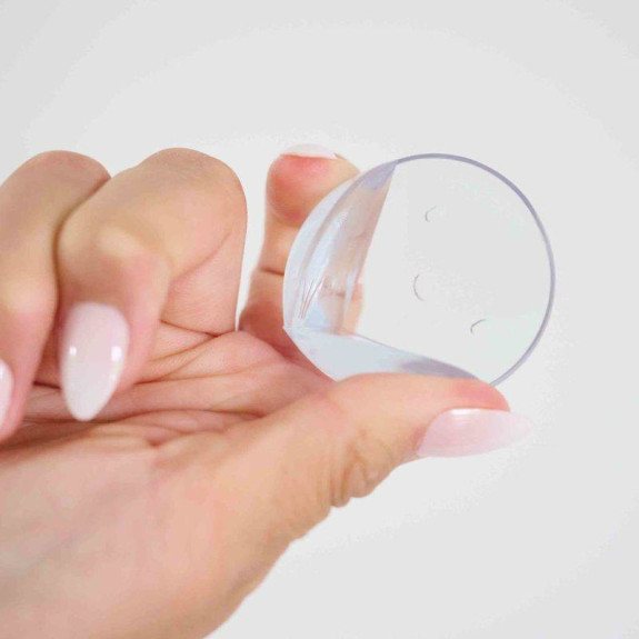 Ochrana rohov guľatá 4 ks Transparent