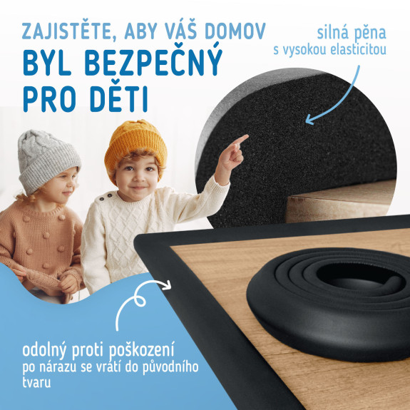 Ochranná páska penová na ochranu hrán a rohov nábytku 2 m Sipo