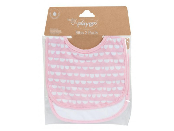 Playgro - Detský podbradník ružový 2 ks