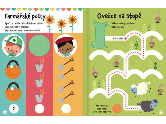 Veľké samolepky pre malé ruky Farma