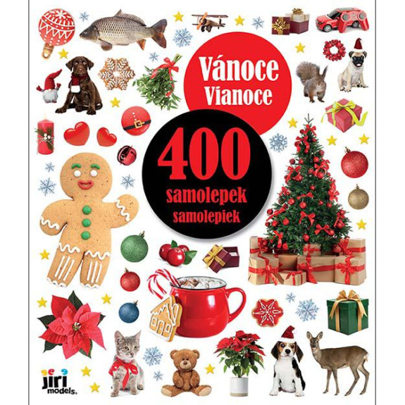 400 samolepiek Vianoce
