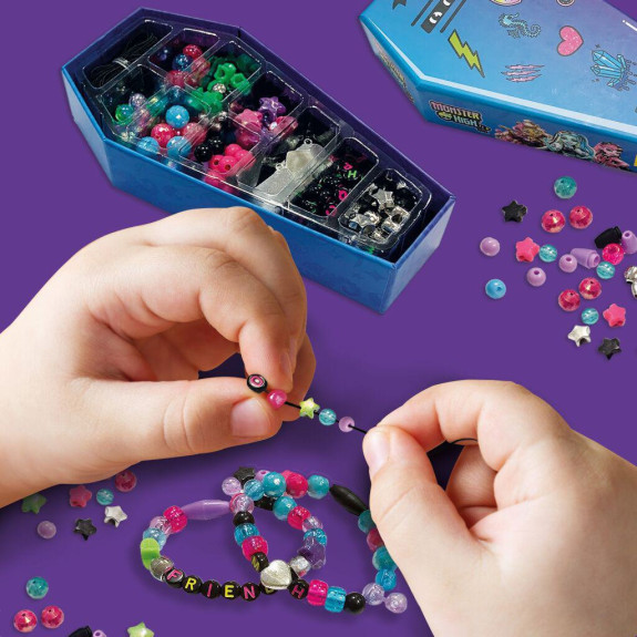 DIY sada na výrobu strašidelných náramkov Monster High
