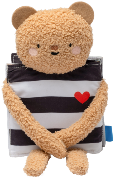 Medvedík plyšový s knižkou Snuggle Bear Taf Toys