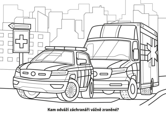 Omaľovánky Záchranári - Do akcie!