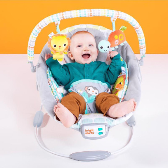 Lehátko vibrujúce s melódiou Whimsical Wild 0 m+ do 9 kg 2019 Bright Starts