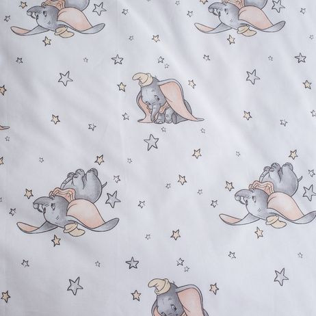 Obliečky do postieľky Dumbo grey 100 x 135, 40 x 60 cm Jerry Fabrics
