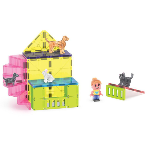 Magnetická stavebnica Pet Playhouse 50 dielov
