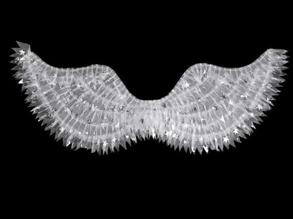 Anjelské krídla textilné 68 x 27 cm