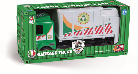 Smetiarske auto s pogumovanými kolesami - dĺžka 50 cm Androni Heavy Trucks