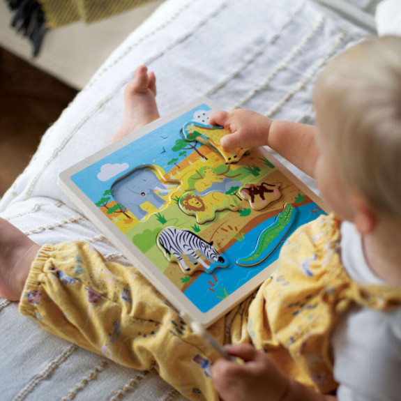 Vkladačka so zvukom Safari Bigjigs Toys