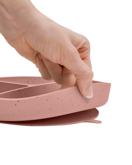 Tanier delený s prísavkou Platinum Silicone KikkaBoo
