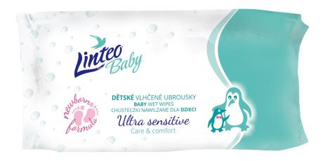 Vlhčené obrúsky Linteo Baby 64ks Sensitive