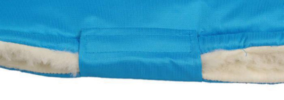 Merino rukávnik na kočík z ovčej/ťavej vlny na zips 30 x 50 cm