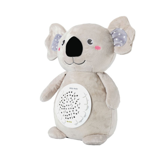Plyšový zaspávač koala s projektorom Milly Mally