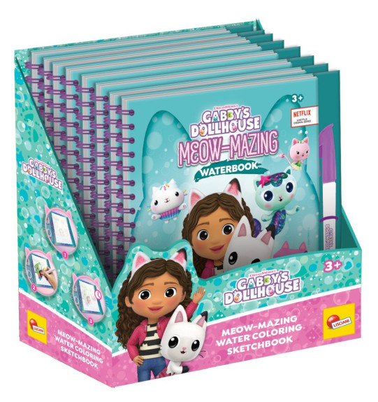 Maľovanie vodou zelenej Gabby´s Dollhouse