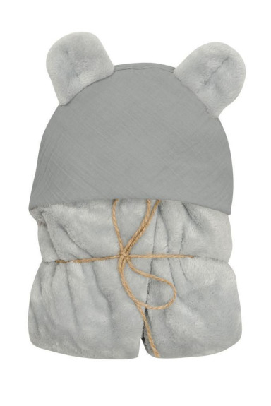 Deka s kapucňou Koala mušelínová 95 x 95 cm Babymatex