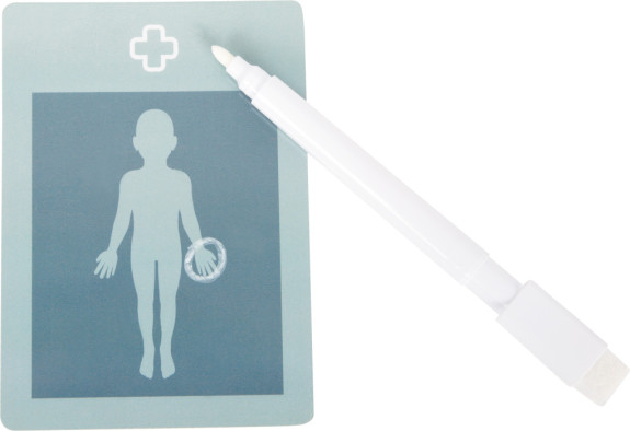 Doktorský set so zeleno-bielou lekárskou taškou small foot