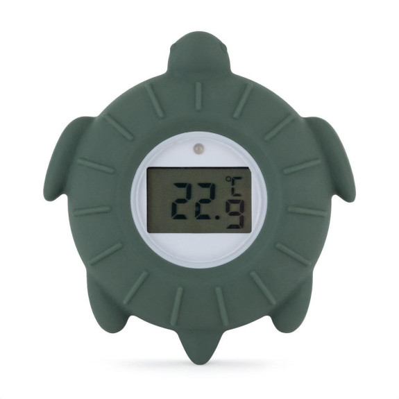 Teplomer silikónový digitálny Turtle Terry Misty Green 0 m+ Petite&Mars