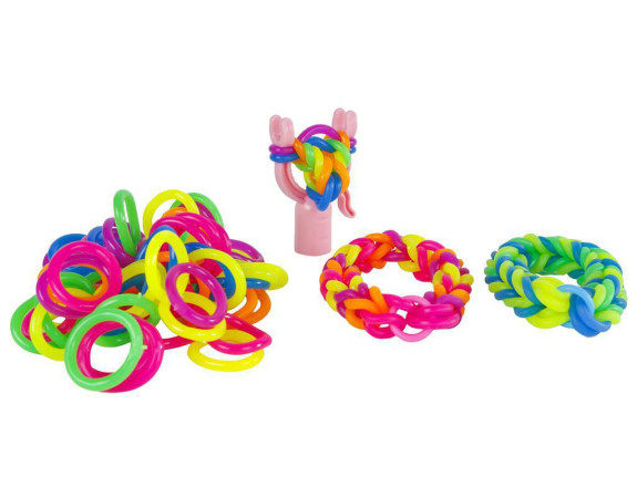 Súprava na pletenie náramkov z mega gumičiek 72 ks Toys&Trends