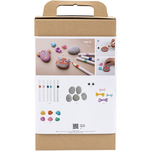 Kreatívna sada Craft Kit Stone Decoration Monster Creativ Company
