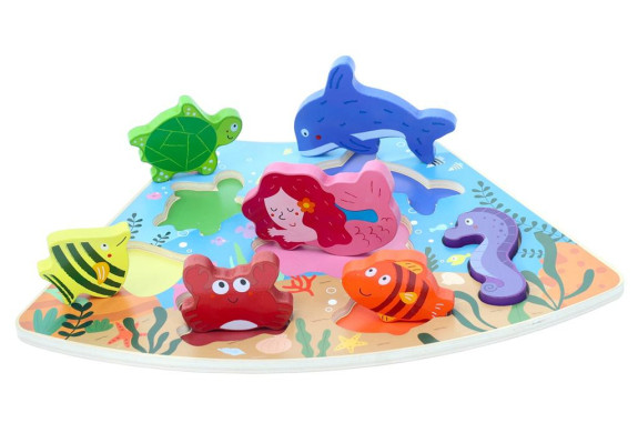 Drevené puzzle Podvodný svet prepojiteľné 2Kids Toys