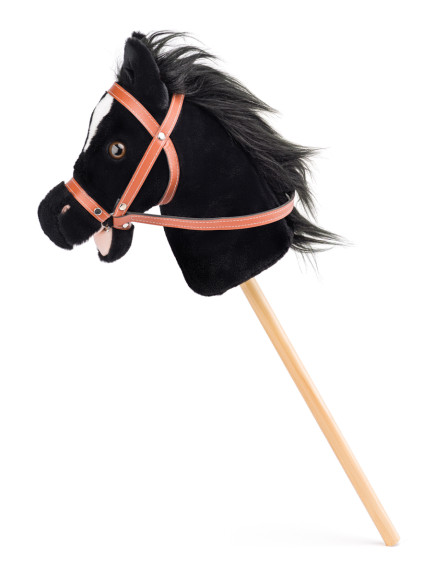 Hobby horse Barón čierny kôň na tyči so zvukmi 
Faunica