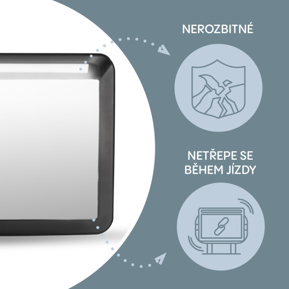 Zrkadlo s LED osvetlením Deluxe, Black
