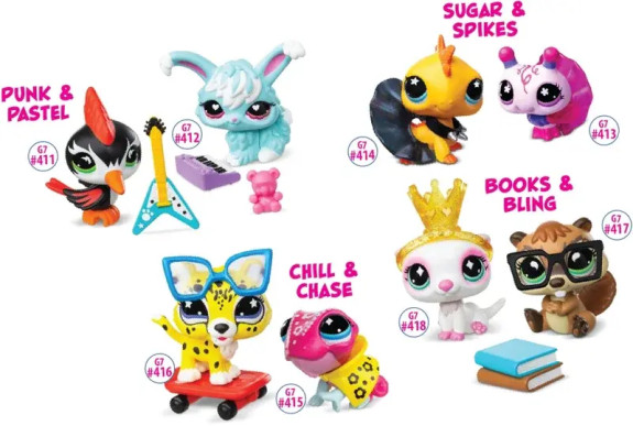 Littlest Pet Shop Figúrky v páre 5. séria