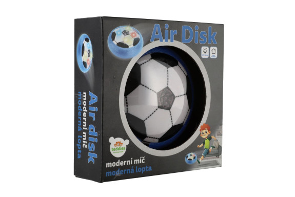 Air Disk futbalová lopta vznášajúca sa 14 cm so svetlom