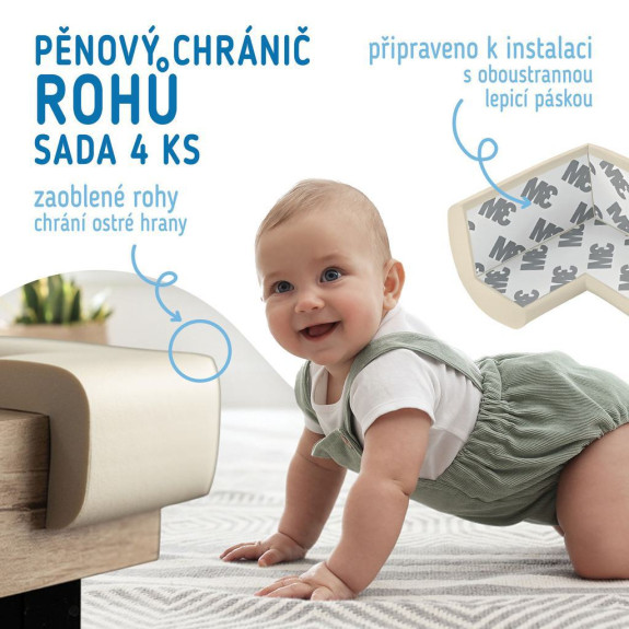 Ochrana rohov a hrán penová sada 4 ks Sipo