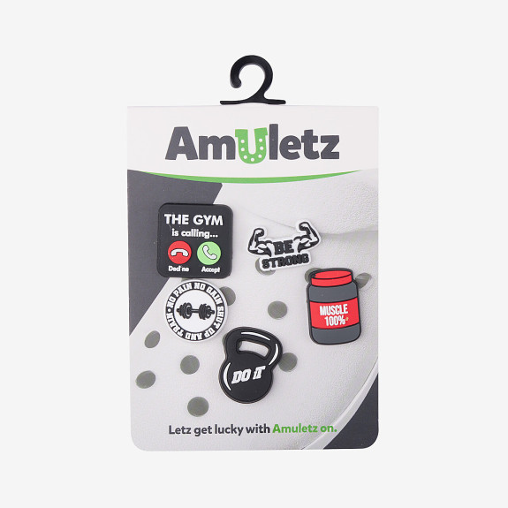 Amulety - ozdoby na topánky Amuletz No pain, no gain mix Coqui