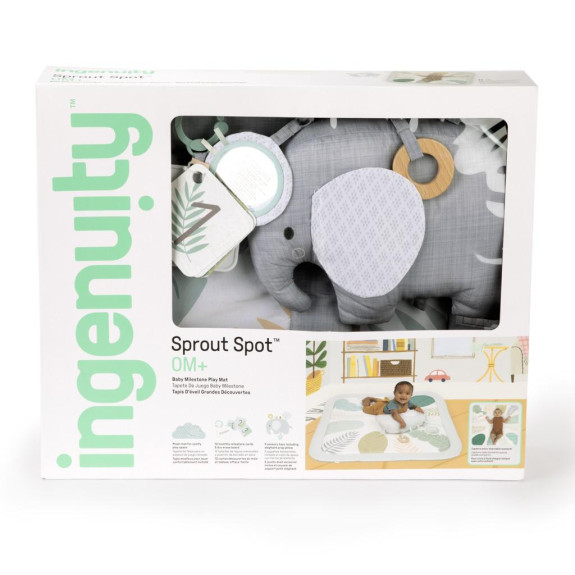 Deka na hranie s vankúšikom a míľnikovými kartami Sprout Spot Ingenuity