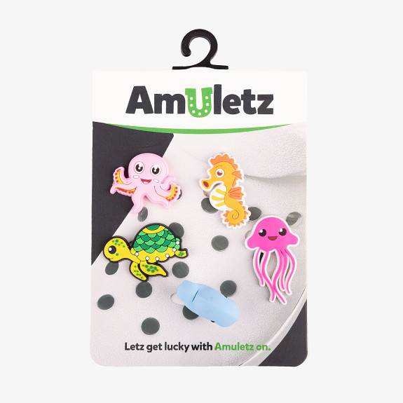Amulety - ozdoby na topánky Amuletz Morské zvieratká mix Coqui