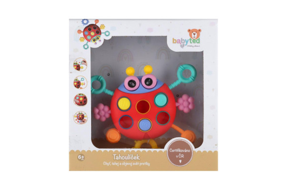 Ťahulíček lienka plast 15 x 11 cm Babyted