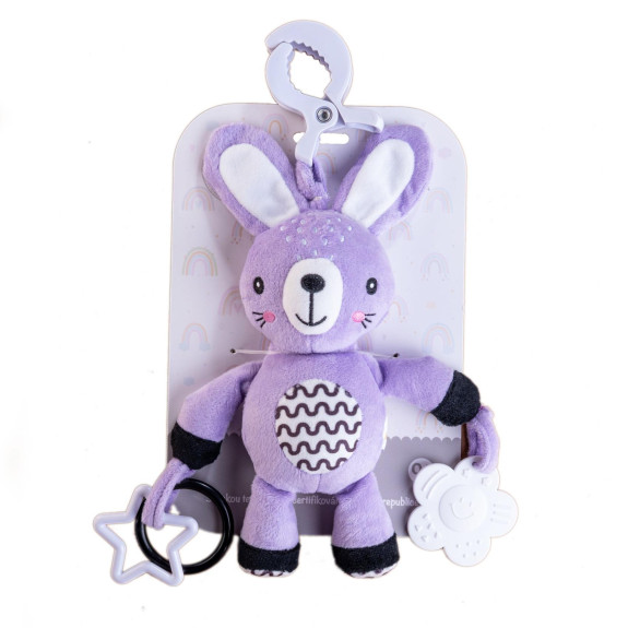 Hrkálka plyš 30 cm záves na postieľku/kočík 0 m+ babyted
