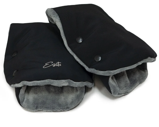 Rukávnik na kočík Golf Softshell Black/Grey RFX - čierna/sivá Esito