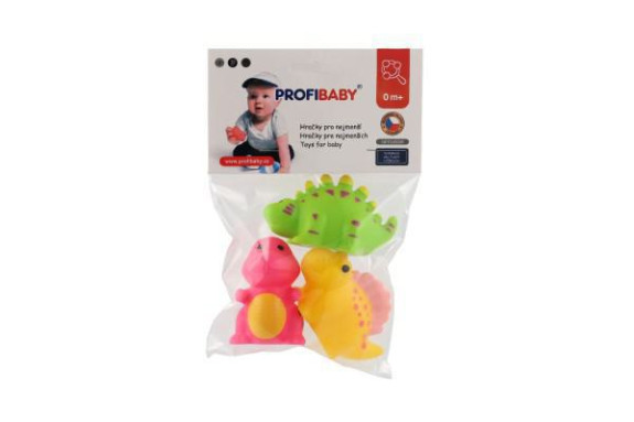 Striekací dinosaurus 3 ks do vody