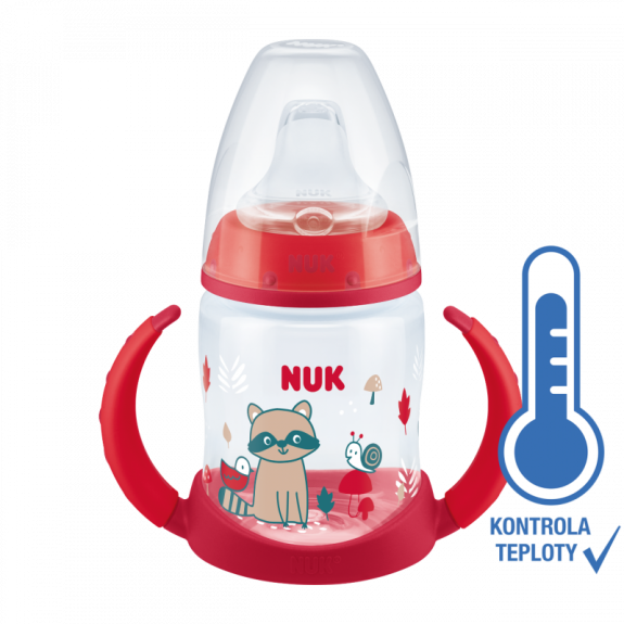First choice fľaštička na učenie s kontrolou teploty Nuk
