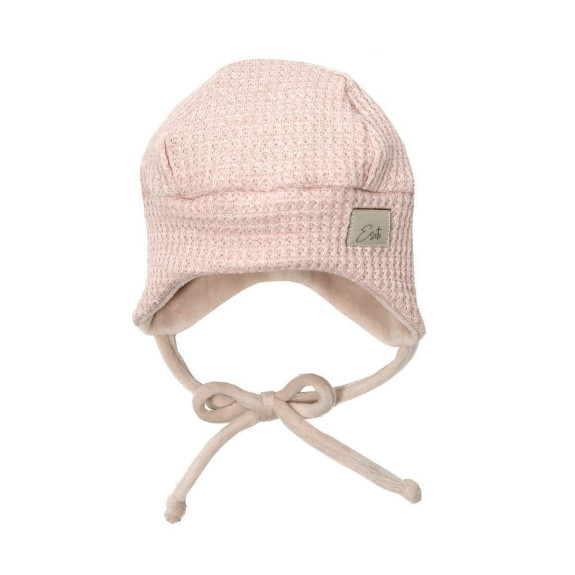 Čiapka pre bábätko Mimi svetrová Powder pink Esito