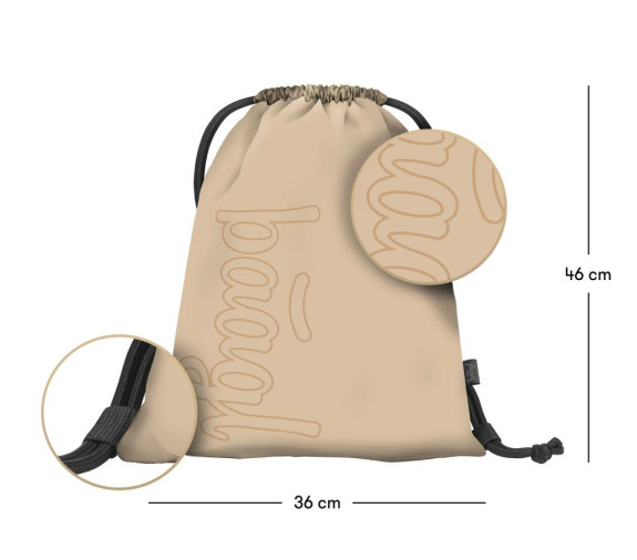 Set 3 Coolmate Beige: batoh, peračník, sáčok Baagl