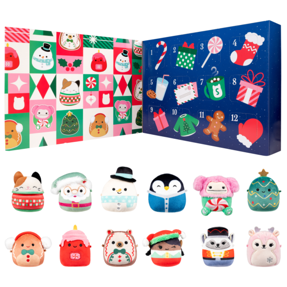 Micromallows Adventný kalendár - 12 ks Squishmallows