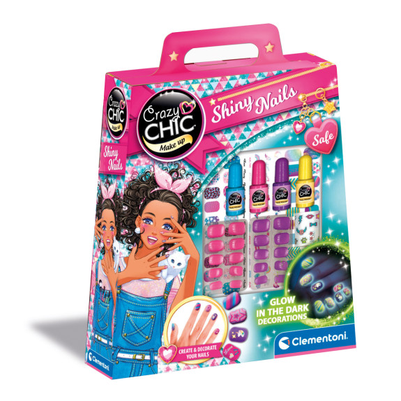 Sada lakov na nechty svietiace v tme Crazy CHIC