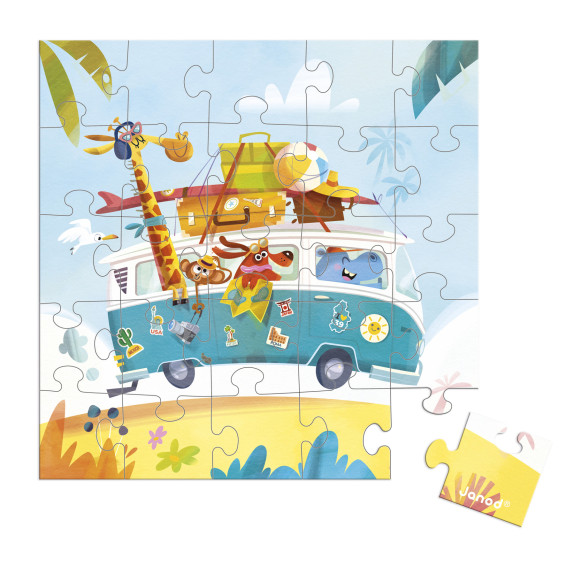 Blahoželanie k narodeninám s puzzle Janod