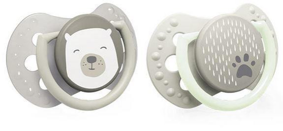 Cumlík silikónový dynamický Lovi Buddy Bear 2 ks 0-6 m Lovi
