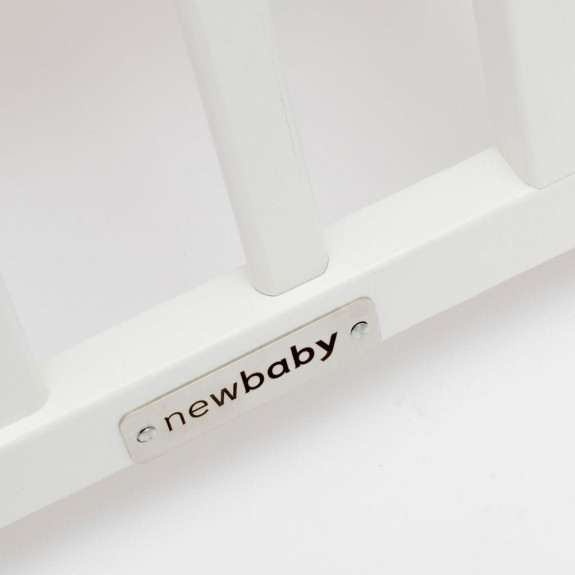 Detská postieľka so sťahovacou bočnicou a šuplíkom biela New Baby Lilly