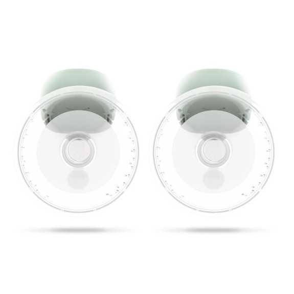 Odsávačka mlieka Ovio Twin Duo bezdrôtová hands-free mušľová 3-fázová s aplikáciou Neno