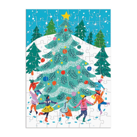 Galison Puzzle adventný kalendár 12 v 1